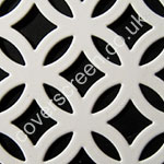 inner circular white powder coated grille